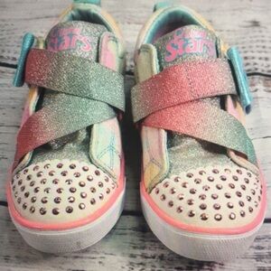 Kids Glitter Sneakers - Multicolor